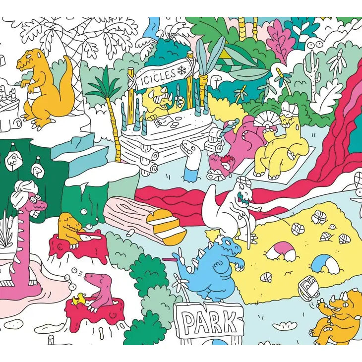 Omy Giant Coloring Poster Dino