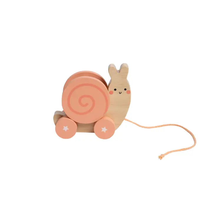 Wooden Snail Pull Toy