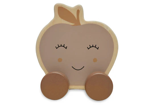 Wooden Push Toy Apple