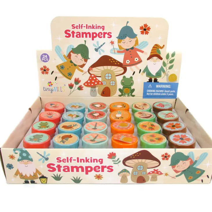 Garden Gnomes & Fairy Self Inking Stamper