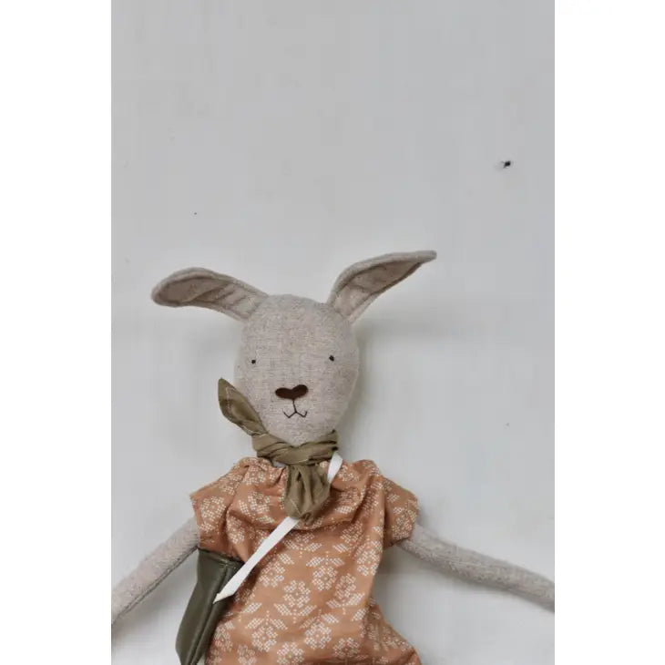 Ruthie The Rabbit Cross Stitch Floral