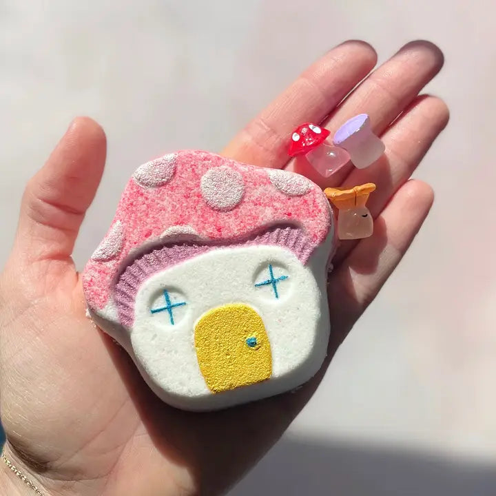 Mushroom House Bath Bomb + Toy