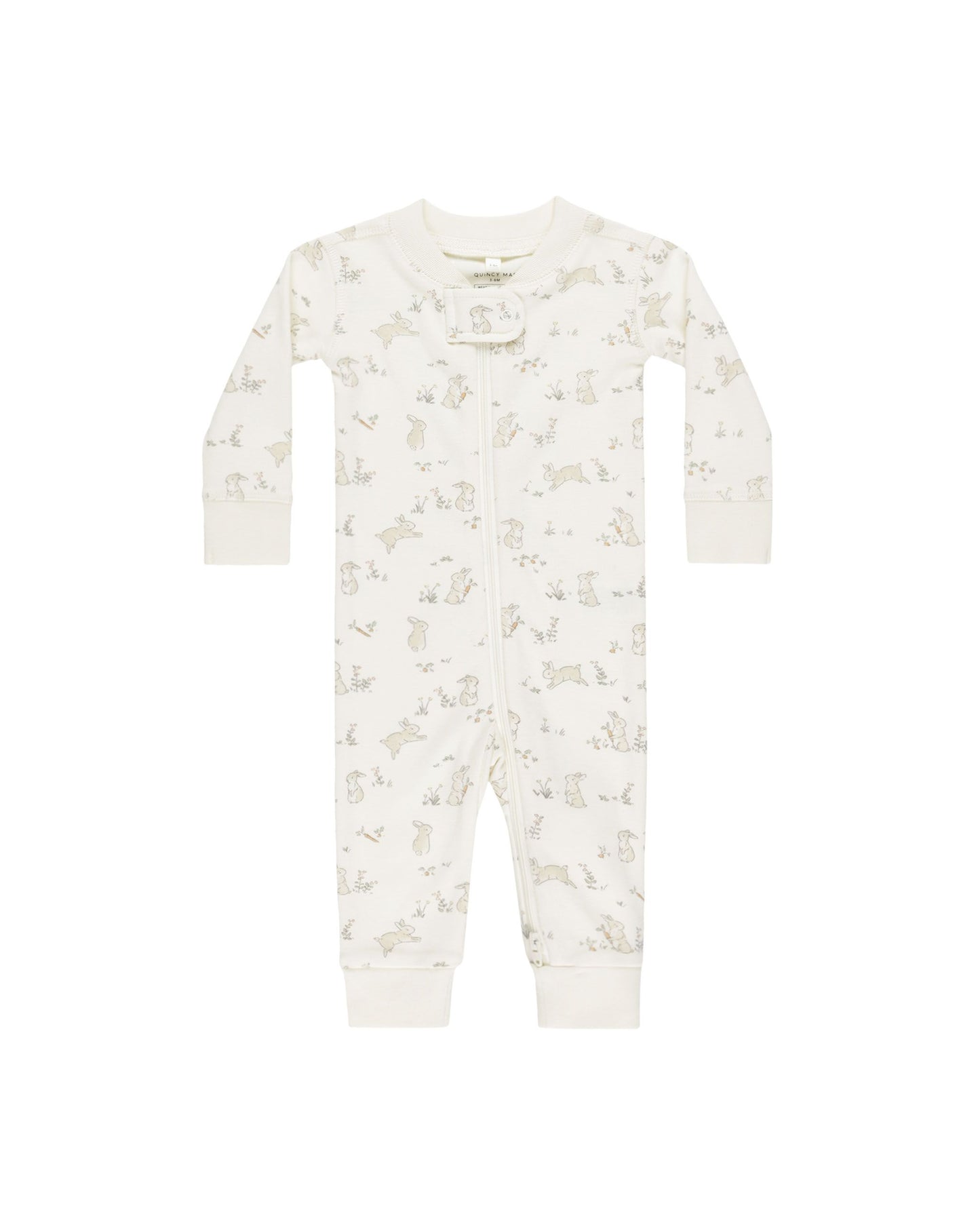 Quincy Mae Zipper Long Sleeve Sleeper Bunnies