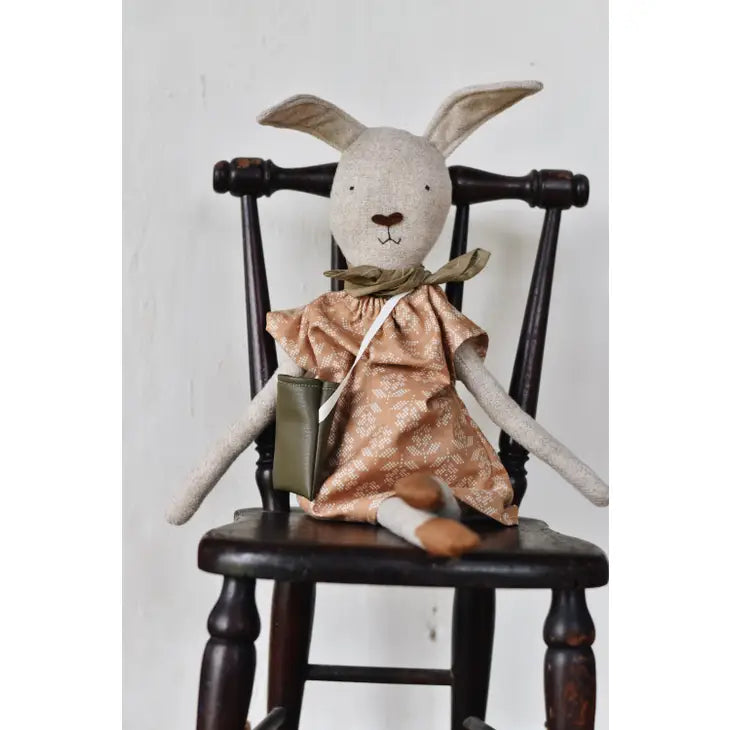 Ruthie The Rabbit Cross Stitch Floral