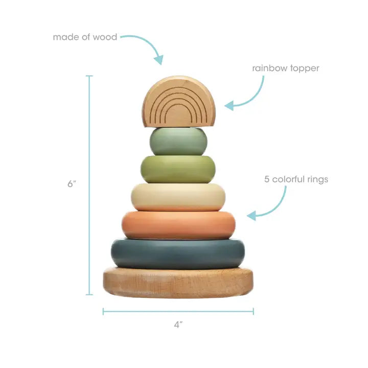 Wooden Rainbow Stacker