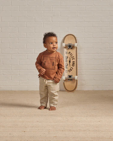 Rylee & Cru Raw Edge Sleeve Cool Cats