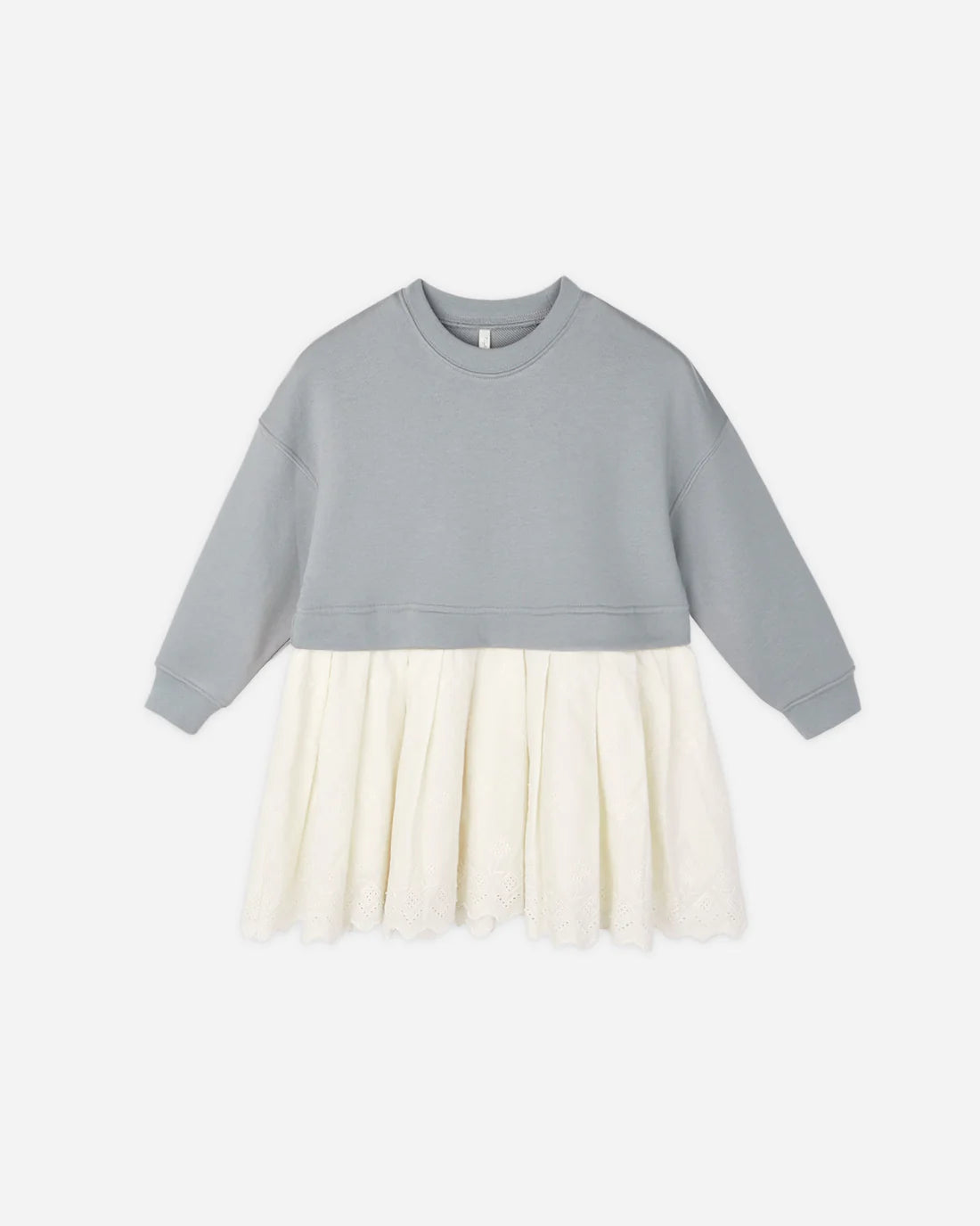 Rylee & Cru Sweatshirt Dress Dusty Blue
