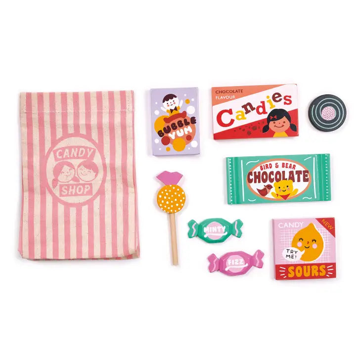 Candy Shop Bag + Wooden Candy