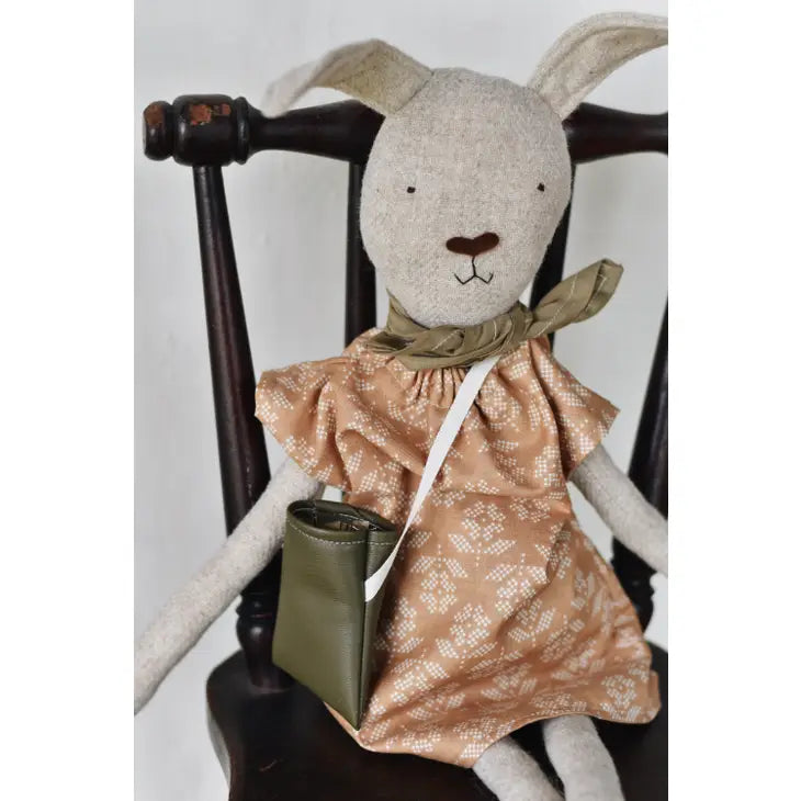 Ruthie The Rabbit Cross Stitch Floral