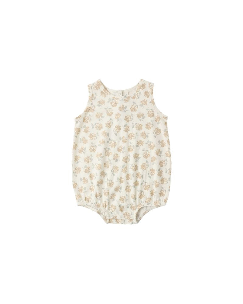 Rylee & Cru Bubble Onesie Yellow Ditsy