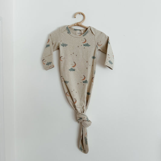 Knotted Sleep Sack Moon + Stars