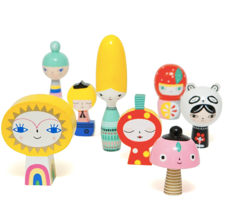 Mr. Sun & Friends Wooden Dolls