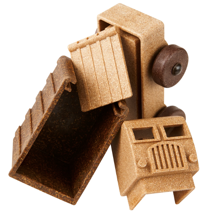 Natural Stake Truck + Tipper Truck Set