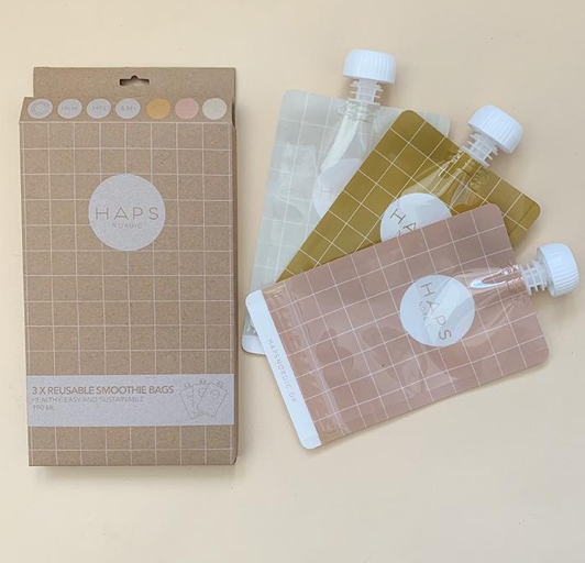 Haps Nordic Reuabsle Smoothie Bags