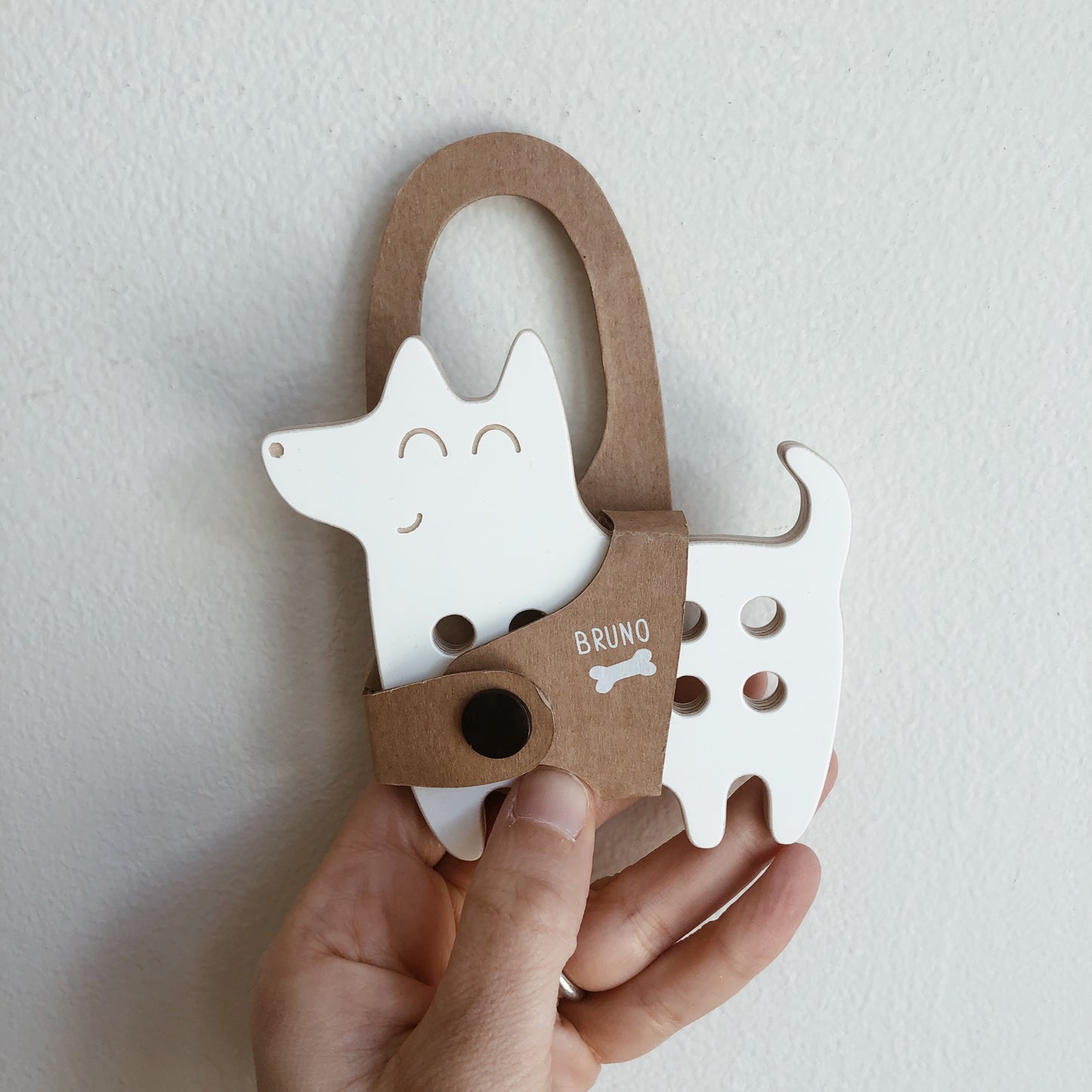 Bruno the Dog Wooden Lacing Toy