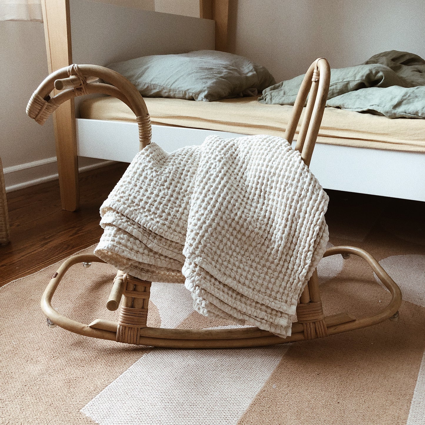 Extra Large Waffle Blanket Sand