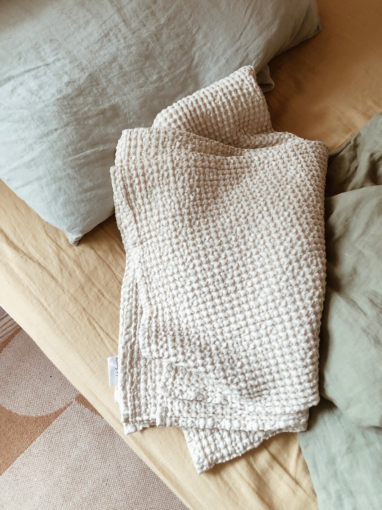 Extra Large Waffle Blanket Coconut Milk