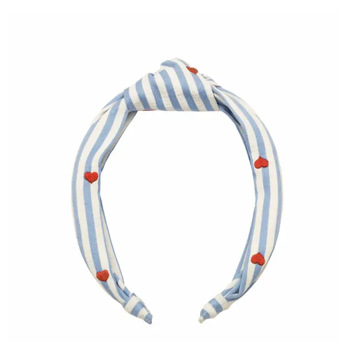 Rockahula Stripy Embroidered Heart Headband