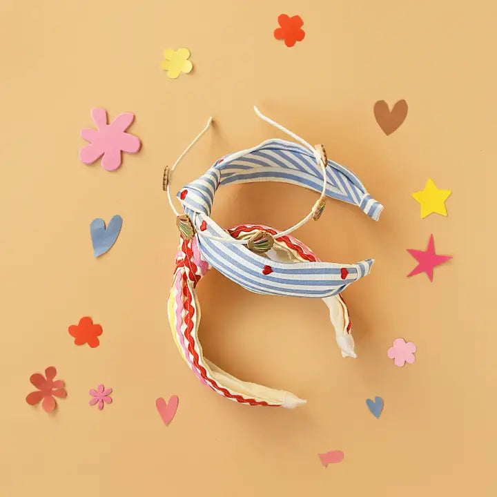 Rockahula Stripy Embroidered Heart Headband