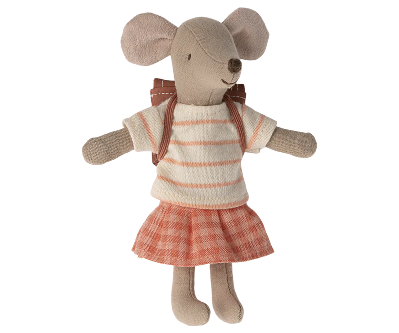 Tricycle Mouse, Big Sister - Coral