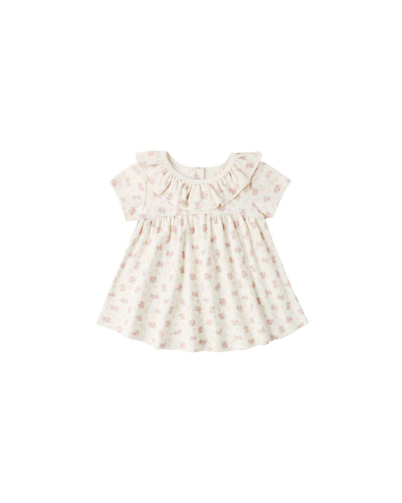 Quincy Mae Ruffle Collar Dress Flower Field