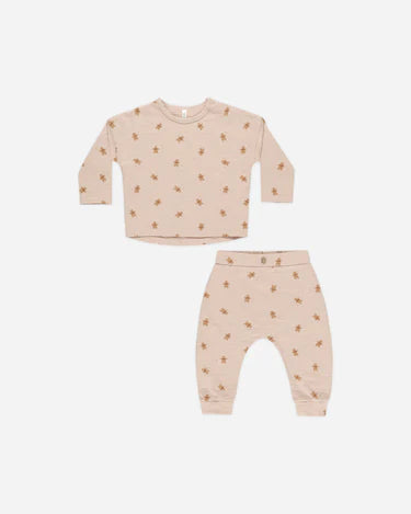 Rylee & Cru Long Sleeve Tee + Pant Set Gingerbread