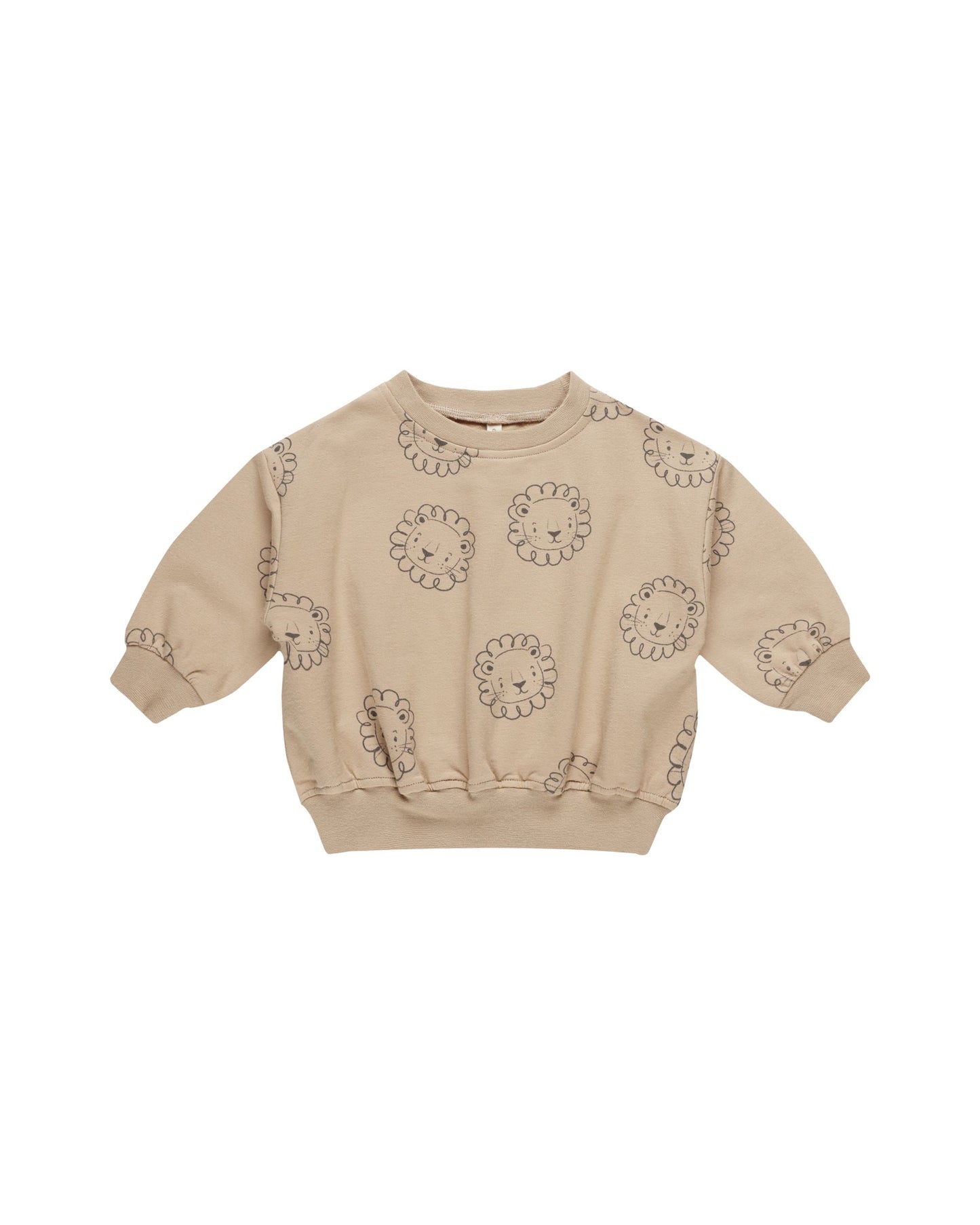 Quincy Mae Relaxed Fleece SWeatshirt Lions