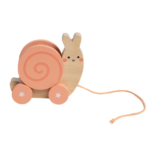 Wooden Snail Pull Toy