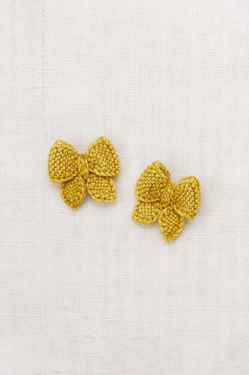 Misha & Puff Puff Bow Set Citron