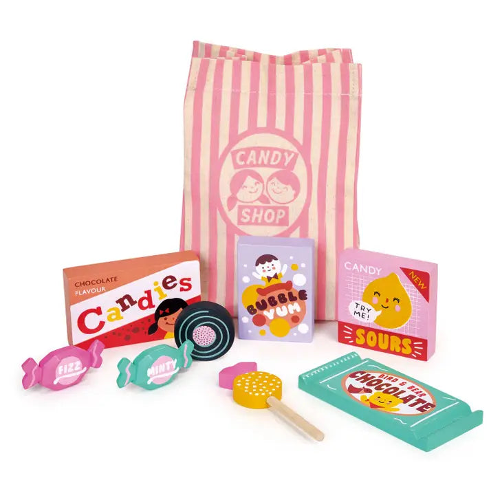 Candy Shop Bag + Wooden Candy