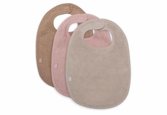 Terry Bib Set Wild Rose/Nougat/Biscuit