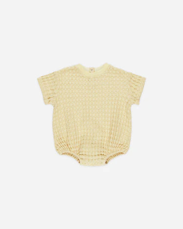 Quincy Mae Relaxed Bubble Romper Yellow