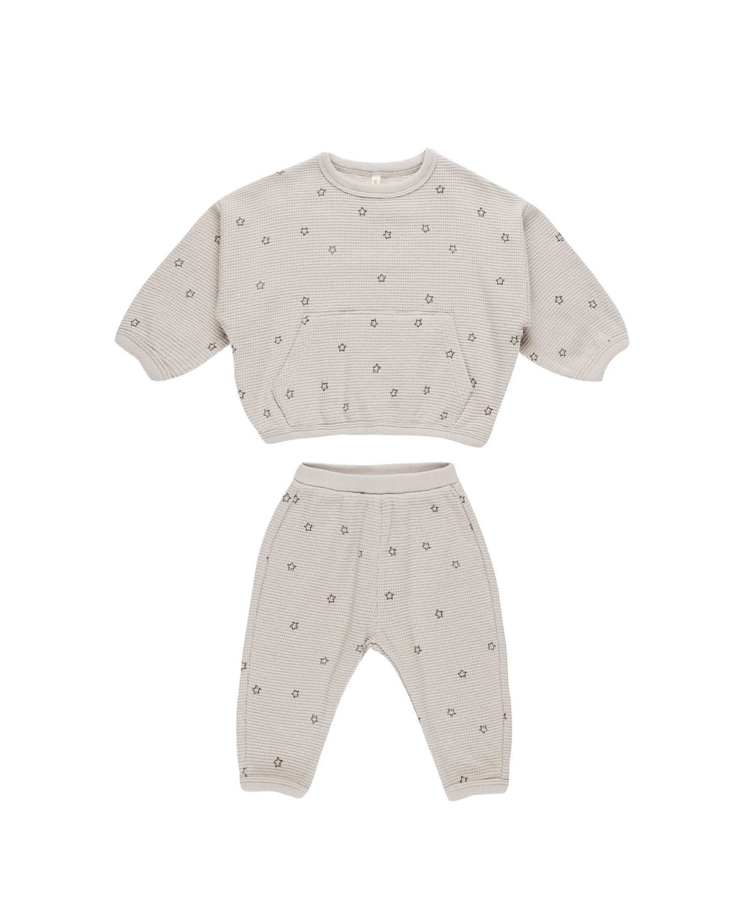 Quincy Mae Waffle Slouch Set Stars