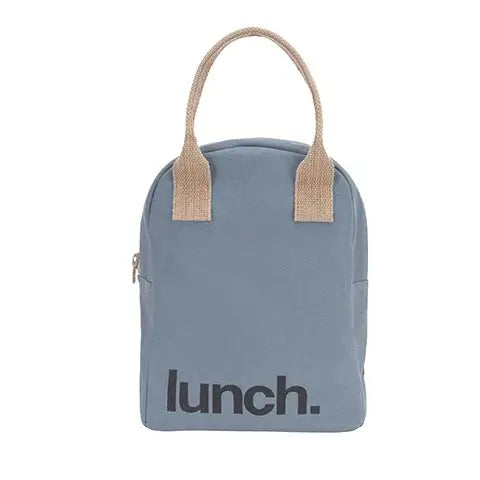 Zipper Lunch Bag Blue