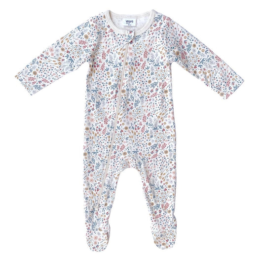 City Mouse PNW Baby Footed Zip