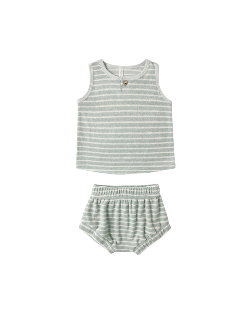 Rylee & Cru Baby Tank Set Terry Stripe