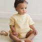 Quincy Mae Relaxed Bubble Romper Yellow