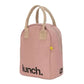 Zipper Lunch Bag Mauve