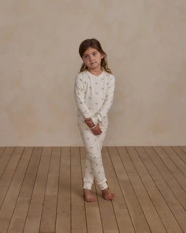 Rylee & Cru Organic Long Sleeve Pajama Set Hanukkah