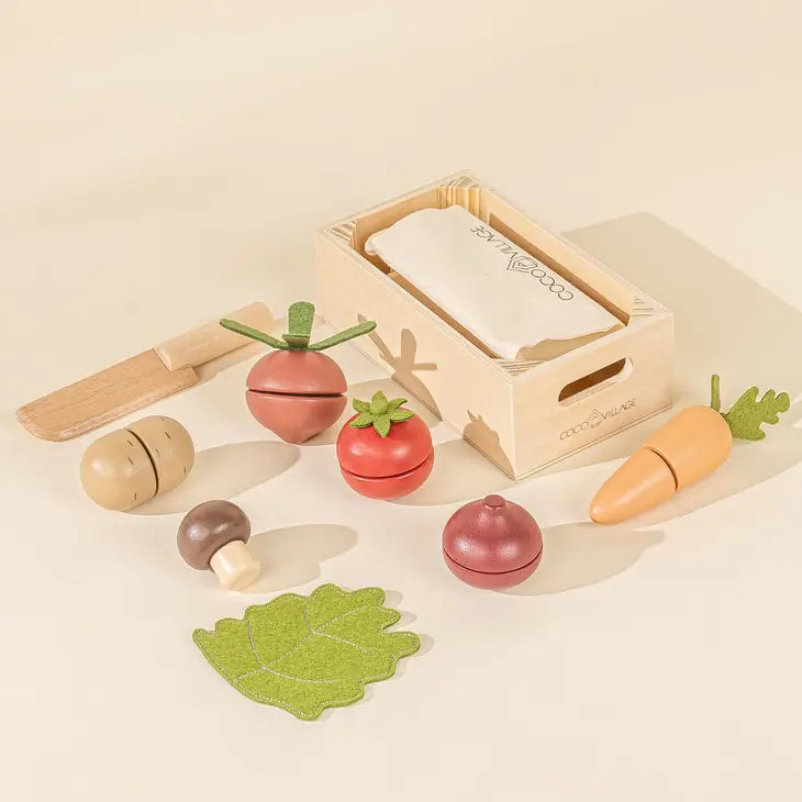 Wooden Vegetable Play Set