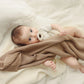 100% Organic Luxury Cotton Swaddle Receiving Baby Blanket Mocha