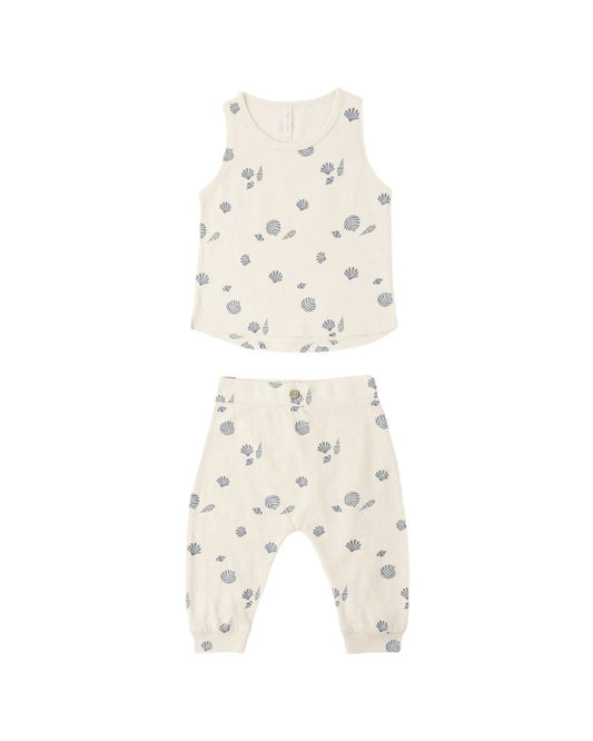 Rylee & Cru Tank Slouch Set Seashells