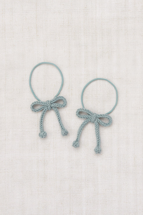 Misha & Puff Elastic Bow Set Overcast