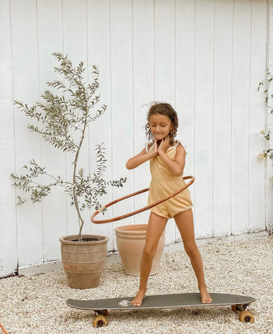 Eadaie Retro Romper Mustard