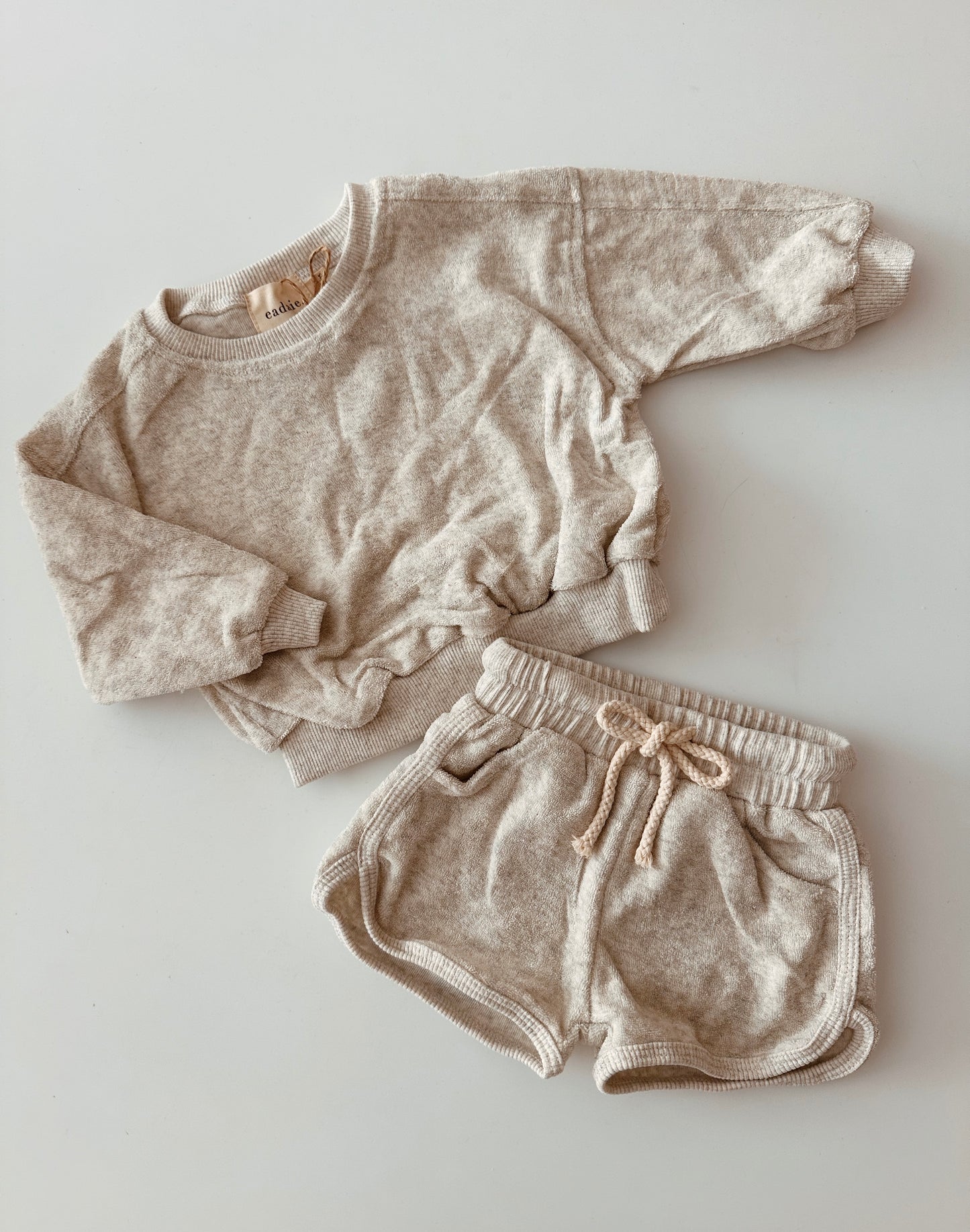 Eadaie Terry Towel Set Grey Marl