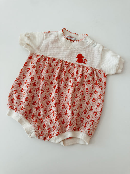 Vintage Mushroom Romper