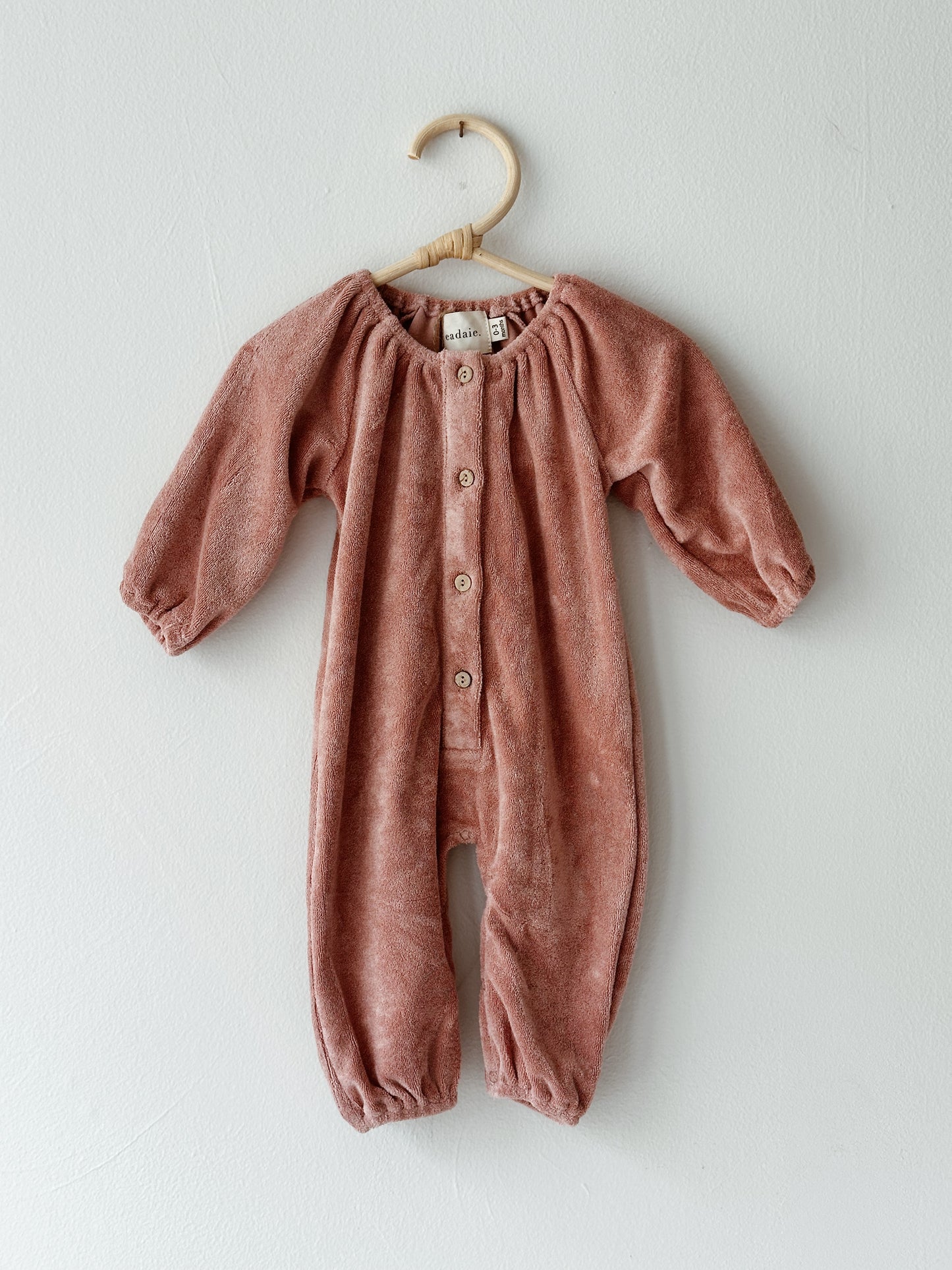 Eadaie Terry Towel Romper Terracotta