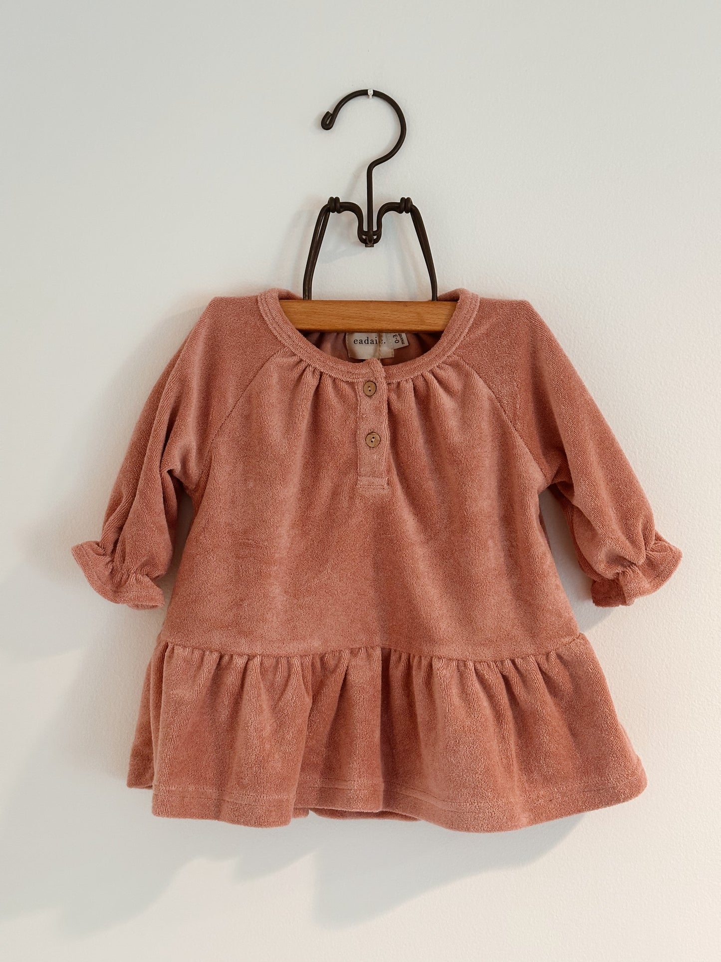 Eadaie Ruffle Dress Terracotta