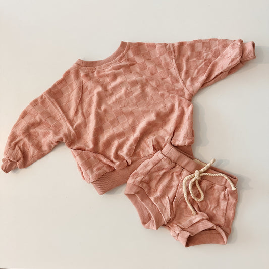 Eadaie Check Set Blush