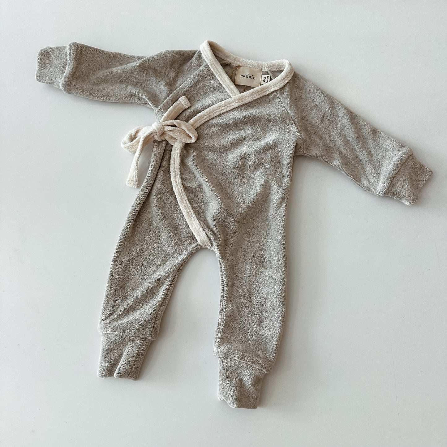 Eadaie Terry Tie Onepiece Slate